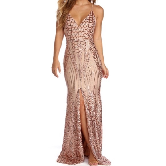 windsor rowena sequin mermaid dress Windsor Rowena Sequin Mermaid Dress